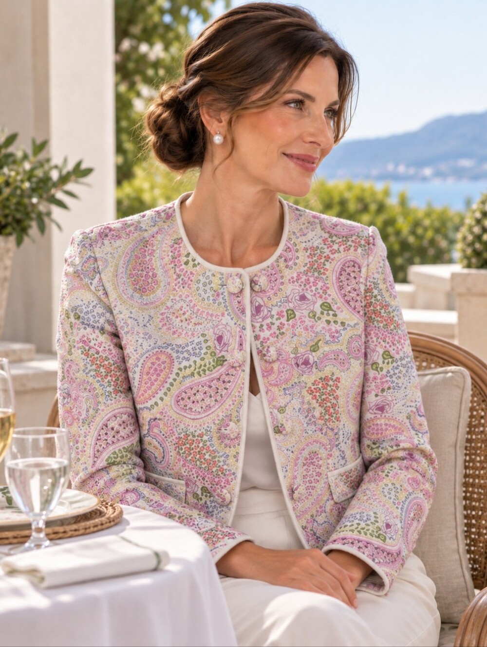Geiger Paisley Wool Blazer